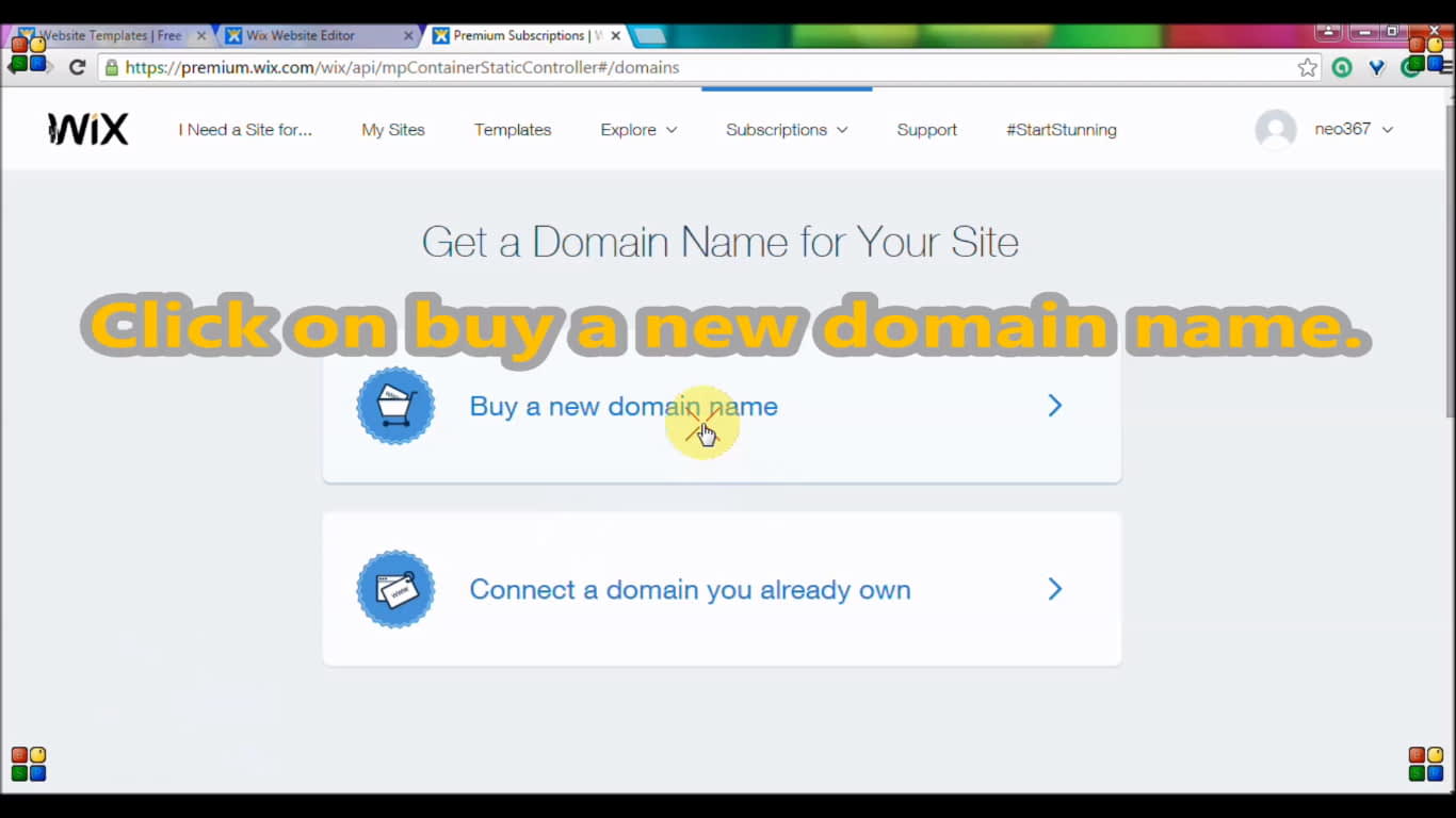 Buy a new domain name for free