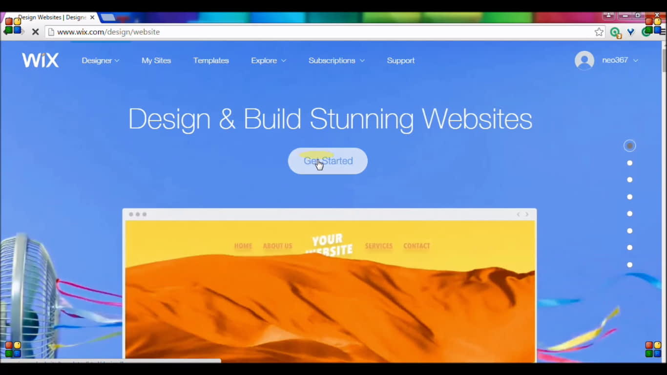 Get Started To Build, Design & Stunning Websites in wix