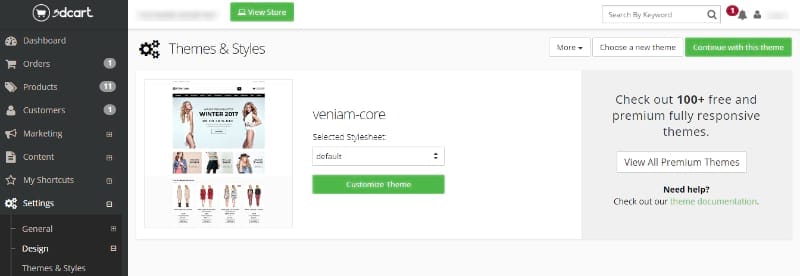 Shift4Shop themes, templates and styles