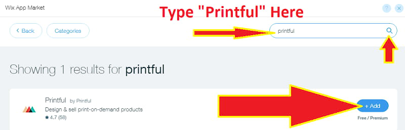 Add on demand drop shipping app Printful to your online store eCommerce website