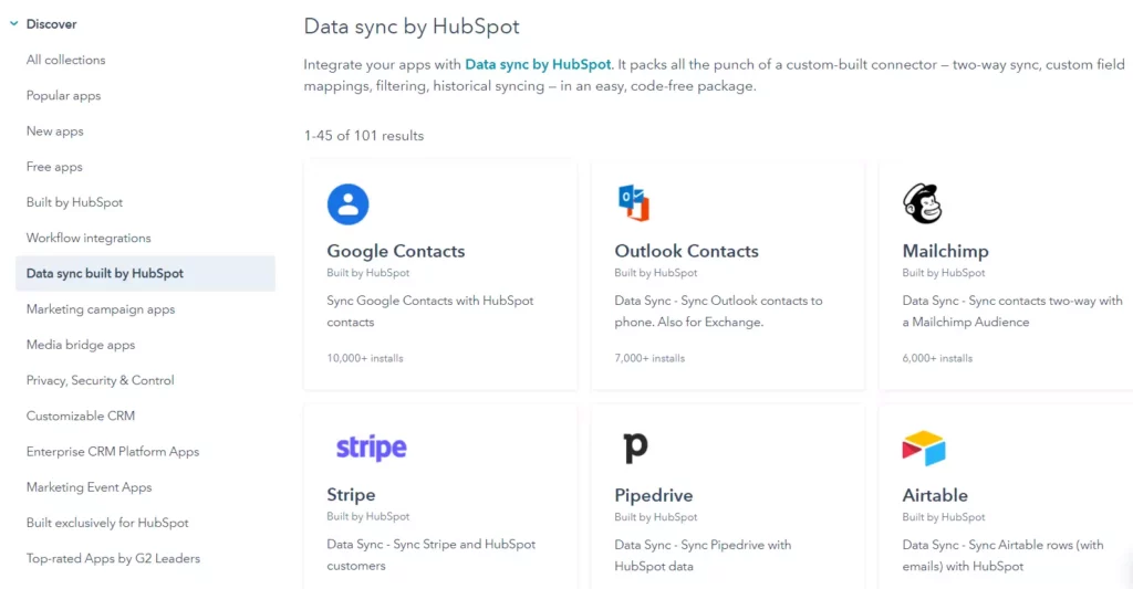 HubSpot adding contacts App integration 