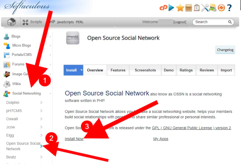 Install open source social networking website application it is just like Facebook copy