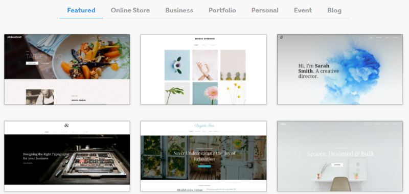 Weebly themes