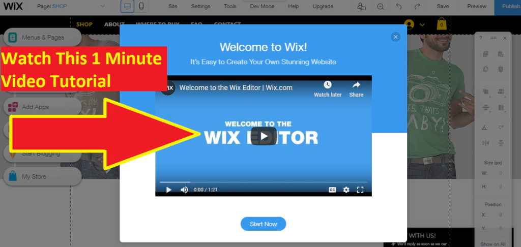 Wix Online Store Editor Video Tutorial