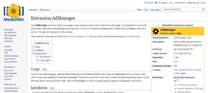 keressen pénzt a wikpedia webhelyéről az admanager kiterjesztés használatával