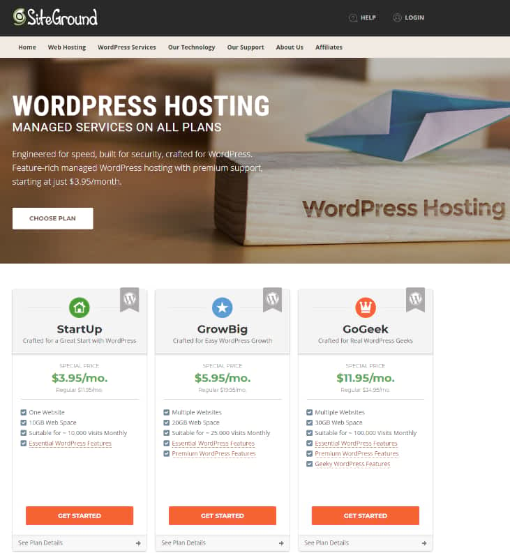 Web hosting for your photography website