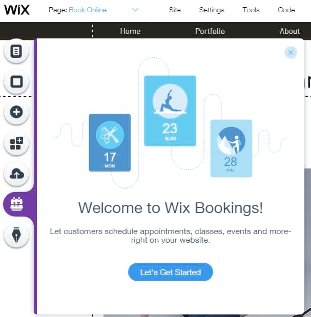 wix booking system